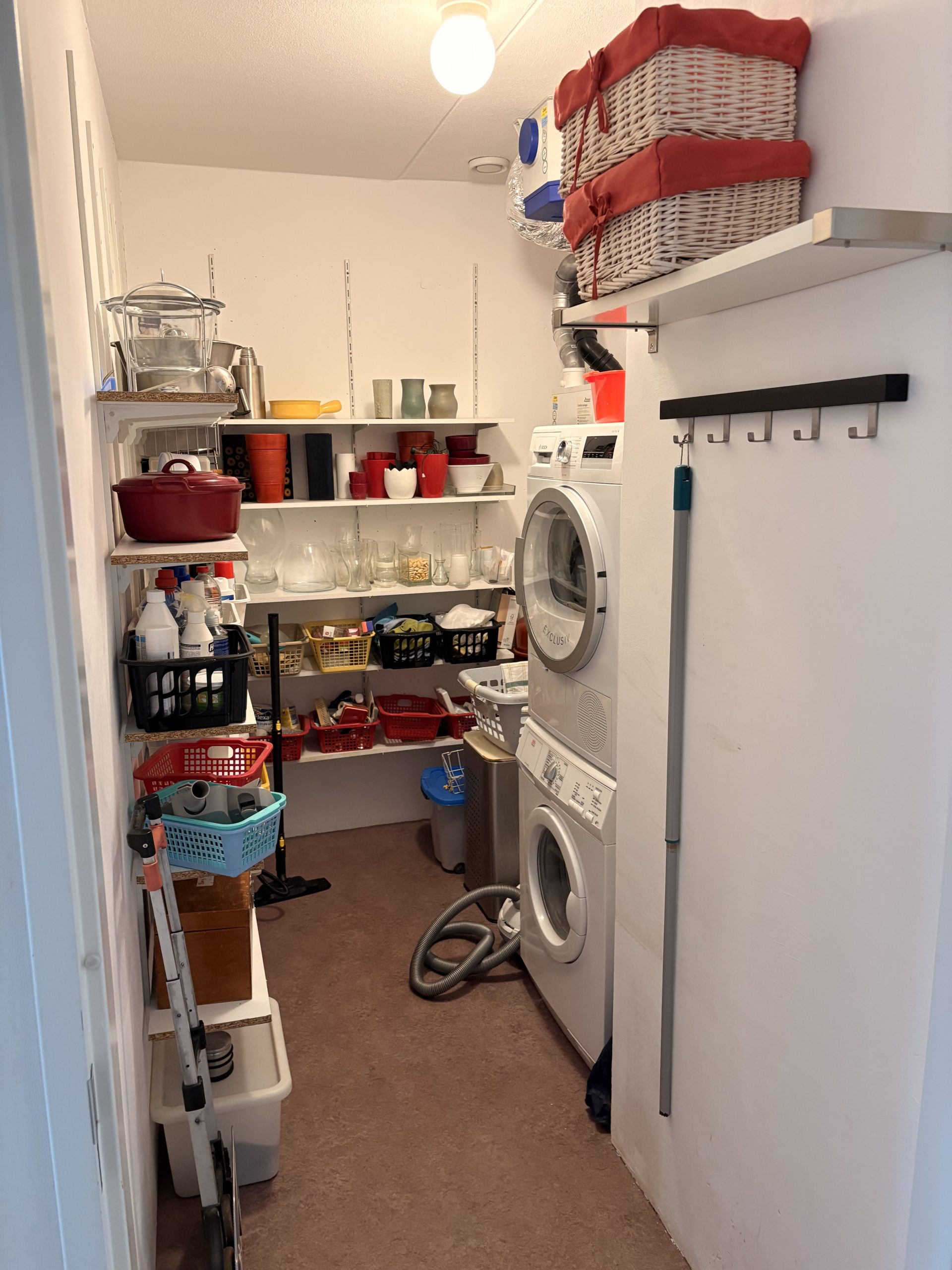 Wasruimte vóór de werkzaamheden in Huizen