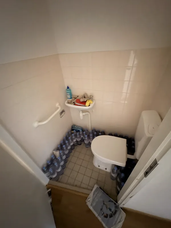 Toilet tijdens de voorinspectie
