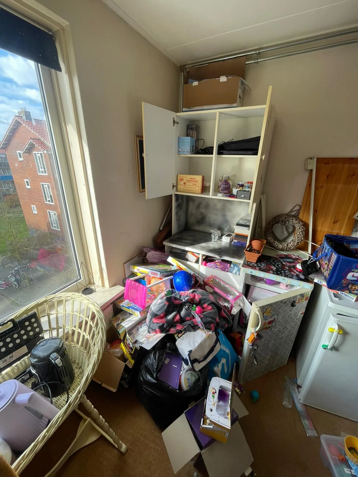 Slaapkamer 2 vóór het vrijmaken